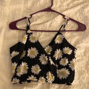 Charlotte Russe sunflower crop top